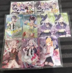 ホロライブ　ウエハースカード　まとめ売り9枚セット