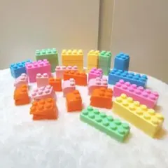 ブロック　パステルカラー