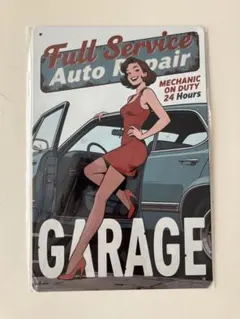 Full Service Auto Repair メタルプレート ブリキ看板