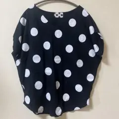 antiqua アンティカ ドット ドルマントップス Tシャツ　カットソー　水玉
