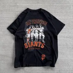 00s kiss liquid blue mlb giants バンド tシャツ