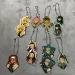 鬼滅の刃　メタルチャーム　キーホルダー 8種12個セット