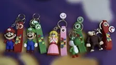 スーパーマリオ キャラクターキーホルダー 5個セット
