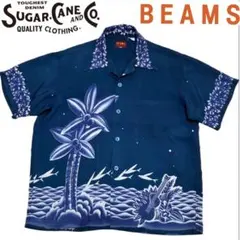 BEAMS SUGAR CANE アロハシャツ MOONLIGHT PALMSのサムネイル
