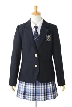 小学校卒業式⭐︎大きいサイズ⭐︎ネイビー スーツ・ブレザーセット　165Bのサムネイル