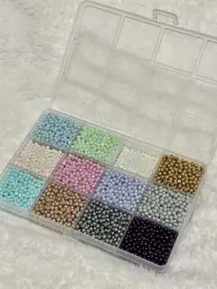 パール風ビーズ 12色セット ハンドメイド素材