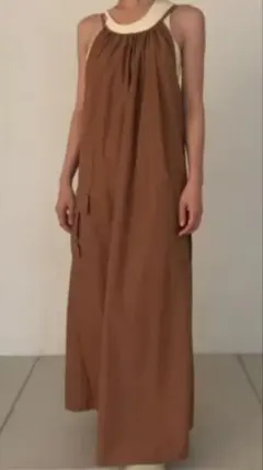 earthy　ナイロンキャミワンピース(パッカブル)　キャミワンピース　撥水のサムネイル