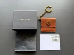 ブルガリ バッグチャーム キーホルダー 小物入れ レザー ロゴ