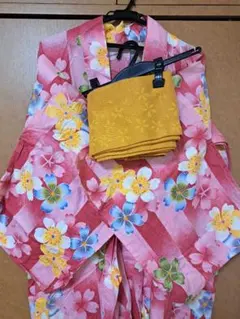 浴衣と帯のセット