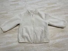 ユニクロ★ ファーリーフリースジャケット 80 白