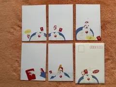 絵入り官製ハガキ5枚セット　ドラえもん