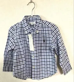ラルフローレン シャツ チェック 長袖 90 新品タグ付