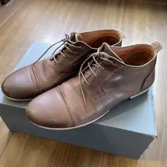 ブラウンレザー レースアップシューズ