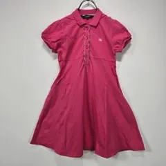 BURBERRY LONDON　ポロシャツ　ワンピース　パフスリーブ　チェック