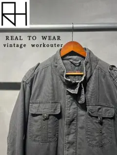 【古着】REAL TO WEAR アウター　ブラック