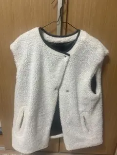 (ににさん専用)リバーシブルフリースジャケット(ホワイト/ブラック)