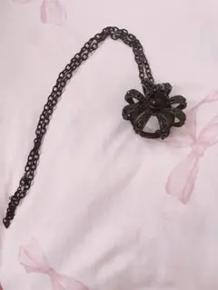 ♥︎水曜日のアリス風　王冠ネックレス ブラック♥︎