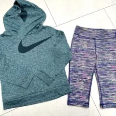 Nike DRI-FIT フード付き、ideologyレギンス 3T