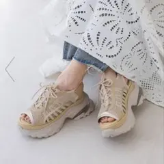 JEANASIS レースアップスニーカーサンダル