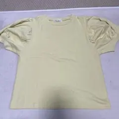 ライトイエロー パフスリーブ Tシャツのサムネイル