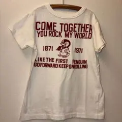 美品デニム&ダンガリーペンギンワッペン付半袖Tシャツ140のサムネイル