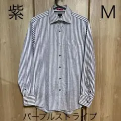 paul smith 紫 ストライプ Mサイズ 長袖シャツ