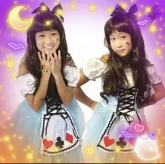 ワンピース ドレス　不思議な　妖精　子供 衣装 コスプレ仮装 女の子アリスM