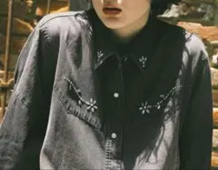 ニコアンド ウエスタン　リメイク　デニムシャツ新品タグ付