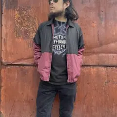 90s ビンテージ スウィングトップ 短丈 スペシャル配色 ナイロンジャケット