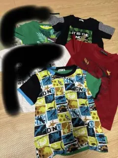 子供服　120cm 恐竜柄 Tシャツ　4枚セット　男の子のサムネイル