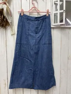 デニムロングスカート ロングスカート