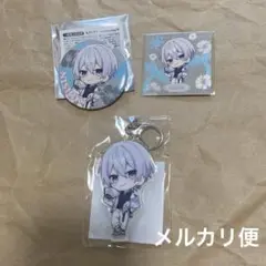 すにすて　にしきくん　缶バッジ　アクキー　非売品　ステッカー　デフォルメ　サマー