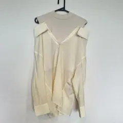 Heather 長袖 オフショルダー ブラウス Fサイズ　2way シアーシャツのサムネイル
