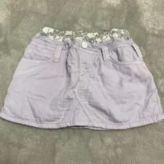 女の子　Lee 薄紫スカート 調節ゴム付き　160cm