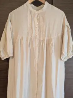 ふんわりシャツワンピース　(少し訳あり)