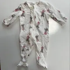 足付きロンパース 2点セット3-6month 女の子 カバーオール