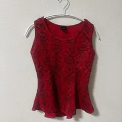 美品⭐️ rue21 【M】赤 花柄 ノースリーブ