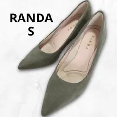 RANDA ヒール パンプス カーキ 22.0cm オフィス きれいめのサムネイル