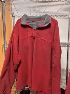 サ*ナ様 L.L.BEANエルエルビーン　ハーフジップフリースシャツ　レッド　赤