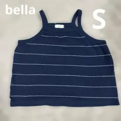 bellabambina キャミソール　s 90 韓国子供服　ベラ　ネイビー