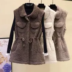 ボアベスト フェイクファーベスト フェイクファー コート アウター ベスト