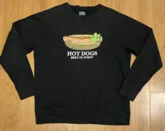 RODEO CROWNS ホットドッグプリント スウェット XL身幅59