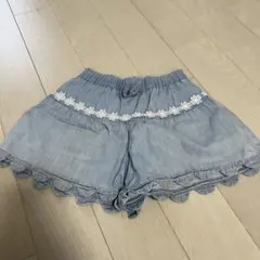 デニム風 ハーフパンツ 100cm