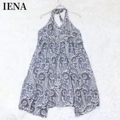 イエナ IENA ペイズリー柄 ノースリーブチュニック ブルー系 おしゃれのサムネイル