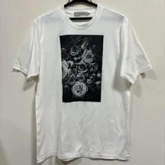 アレキサンダーマックイーン (レア) スカル ローズ フレームプリントＴシャツ アレキサンダーマックイーン (レア) スカル ローズ フレームプリントT