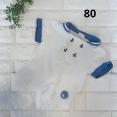 Combi mini セーラー襟 半袖Tシャツ マリン柄 80cmのサムネイル