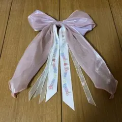 ディズニー　40周年　ヘアゴム　リボン　ドリームゴーラウンド　ピンク