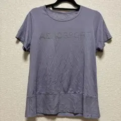 AERO SPORT/半袖/スポーツウェア/ダークグレー/Lサイズ