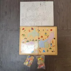 日本地図パズル 木製 知育おもちゃ