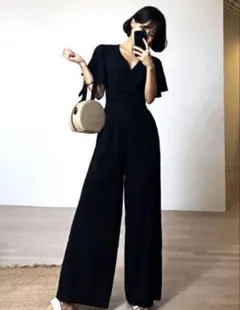 SHEIN Dazy ブラック オールインワン JP-S